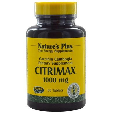 Гарцинія камбоджійська екстракт, Citrimax, Nature's Plus, 60 таблеток - фото