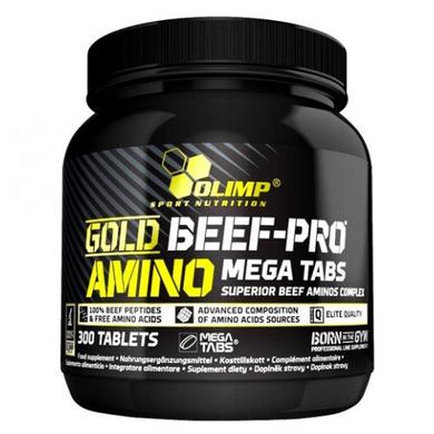 Аминокислота, Gold Beef Pro Amino, Olimp, 300 таблеток - фото