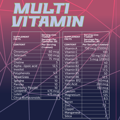 10XNutrition, Мультивитамины для женщин, 60 таблеток (XNT-73082) - фото