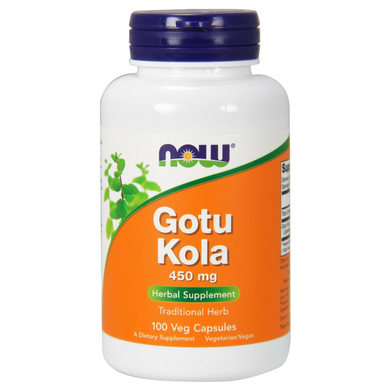 Готу кола (Gotu Kola), Now Foods, 450 мг, 100 капсул - фото
