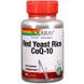 Червоний дріжджовий рис + коензим Q10, Red Yeast Rice + CoQ-10, Solaray, 90 капсул, фото – 1
