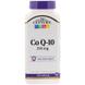 Коензим Q10, Co Q-10, 21st Century, 200 мг, 120 капсул, фото – 1