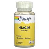 Ниацин, Niacin, Solaray, 500 мг, 100 капсул, фото