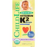 Органический витамин K2 в каплях, ChildLife, ягодный вкус, 12 мл, фото