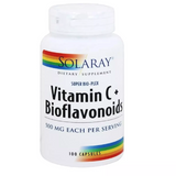 Витамин C c биофлавоноидами, Solaray, 1000 мг, 100 капсул, фото