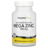 Мега Цинк, Mega Zinc, Nature's Plus, 100 мг, 90 таблеток, фото