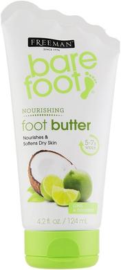 Крем-масло для ног "Лайм и Кокос", Bare Foot Butter Cream, Freeman, 124 мл - фото
