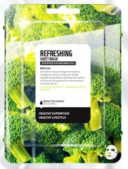 Тканинна Маска для обличчя, Broccoli Refreshing Sheet Mask, Superfood For Skin, 25 мл - фото