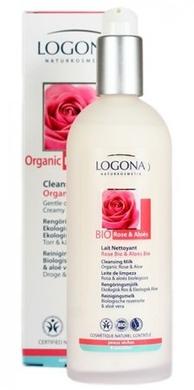 Био-Молочко очищающее для сухой и чувствительной кожи Роза и Алое, Logona , 125мл - фото