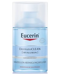Флюїд для обличчя, DermatoClean, очищаючий міцелярний 3 в 1, Eucerin, 100 мл - фото