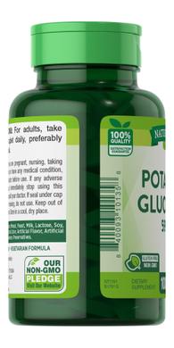 Глюконат калію, Potassium Gluconate, Nature's Truth, 595 мг, 100 капсул - фото