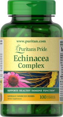 Комплекс эхинацеи, Echinacea Complex, Puritan's Pride, 450 мг, 100 капсул - фото