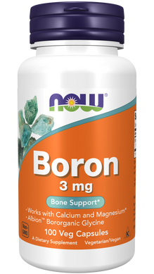 Бор, Boron, Now Foods, 3 мг, 100 капсул - фото