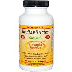Вітамін Е, Tocomin SupraBio, Healthy Origins, 50 мг, 150 капсул - фото