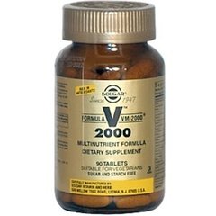 Мультивітаміни Formula V 2000, VM-2000, Solgar, 90 таблеток - фото