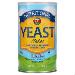 Дрожжи хлопьями, Yeast Flakes, Kal, несладкие, 340 г - фото