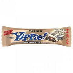 Протеїновий батончик Yippie, зі смаком потрійного шоколаду, Weider, 45 г - фото