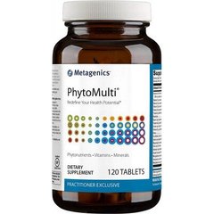 Мультивітаміни і мінерали, без заліза, Phytomulti, Metagenics, 120 таблеток - фото
