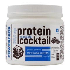 Протеиновый коктейль, POWERFOOD, шоколад, 500 г - фото