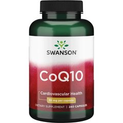 Коэнзим Q10, CoQ10, Swanson, 30 мг, 240 капсул - фото