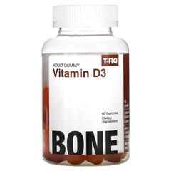 T-RQ, Витамин D3, кости, персик, манго, клубника, 60 жевательных таблеток (QRT-00130) - фото