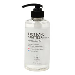 Гель-антисептик для рук, Sanitizer Ethanol Gel, First Hand, 500 мл - фото