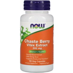 Донг Квай и Авраамово дерево (Chaste Berry Vitex), Now Foods, экстракт, 300 мг, 90 капсул - фото