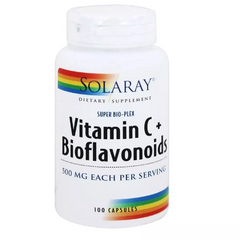 Витамин C c биофлавоноидами, Solaray, 1000 мг, 100 капсул - фото
