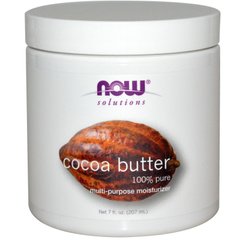 Масло какао, Cocoa Butter, Now Foods, Solutions, 207 мл - фото