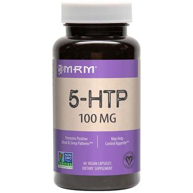 Поддержка настроения, 5-гидрокситриптофан, 5-HTP, MRM, 100 мг, 60 капсул - фото