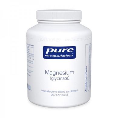 Магний (глицинат), Magnesium (glycinate), Pure Encapsulations, 360 капсул - фото