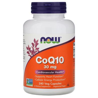 Коэнзим Q10 (CoQ10), Now Foods, 30 мг, 240 капсул - фото