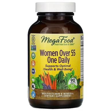 Мультивітаміни для жінок 55+, Women Over 55 One Daily, MegaFood, 90 таблеток - фото