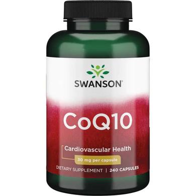 Коензим Q10, CoQ10, Swanson, 30 мг, 240 капсул - фото