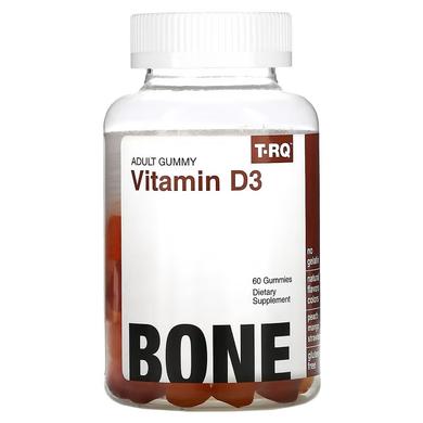 T-RQ, Витамин D3, кости, персик, манго, клубника, 60 жевательных таблеток (QRT-00130) - фото