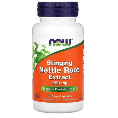 Корінь кропиви, Nettle Root, Now Foods, екстракт, 250 мг, 90 капсул - фото