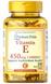 Витамин Е, Vitamin E, Puritan's Pride, 1000 МЕ, натуральный, 100 гелевих капсул, фото – 1