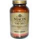Никотиновая кислота, Niacin (Vitamin B3), Solgar, 500 мг, 250 капсул, фото – 1