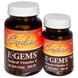 Витамин Е, E-Gems, Natural Vitamin E, Carlson Labs, 400 МЕ, 2 банки, 90 + 44 гелевых капсулы, фото – 1