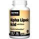 Альфа-ліпоєва кислота + Біотин, Alpha Lipoic Acid, Jarrow Formulas, 100 мг, 90 капсул, фото – 1