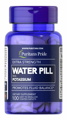 Поддержка водного баланса, Extra Strength Water Pill, Puritan's Pride, 100 каплет (PTP-11832) - фото