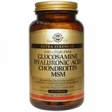 Глюкозамин, Гиалуроновая, Хондроитин, МСМ, Glucosamine Hyaluronic Acid Chondroitin MSM, Solgar, 120 таблеток, фото
