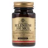 Селен без дріжджів (Selenium), Solgar, 100 мкг, 100 таблеток, фото