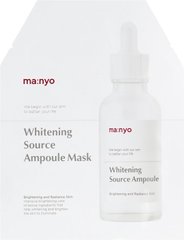Інтенсивна відбілююча маска для обличчя, Whitening Source Ampoule Mask, Manyo Factory, 25 мл - фото