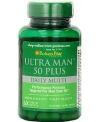 Мультивитамины ультра для мужчин 50+, Ultra Man™, Puritan's Pride, 60 капсул - фото