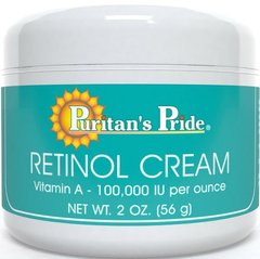 Крем для лица с ретинолом, Retinol Cream, Puritan's Pride, 56 мл - фото