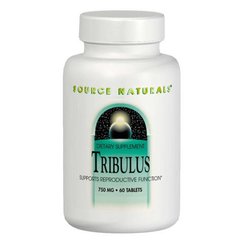 Трибулус экстракт, Tribulus, Source Naturals, 750 мг, 60 таблеток - фото