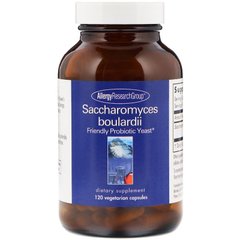 Сахаромицеты буларди, Saccharomyces Boulardii, Allergy Research Group, пробиотические дрожжи, 120 вегетарианских капсул - фото