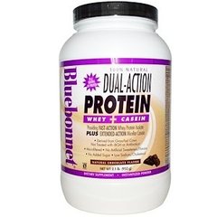 Сироватковий протеїн з казеїном, Protein Whey Casein, Bluebonnet Nutrition, шоколад, 952 г - фото