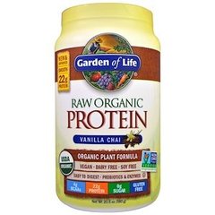 Протеин, формула с органическим белком, Plant Formula, Garden of Life, 630 г вкус ванильного пряного чая - фото